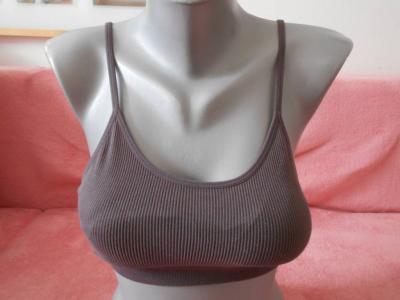 Hnědá podprsenka s vycpávkou