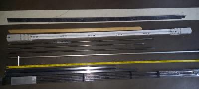 Daruji různé záclonové tyče, kolejnice, zbylé lišty