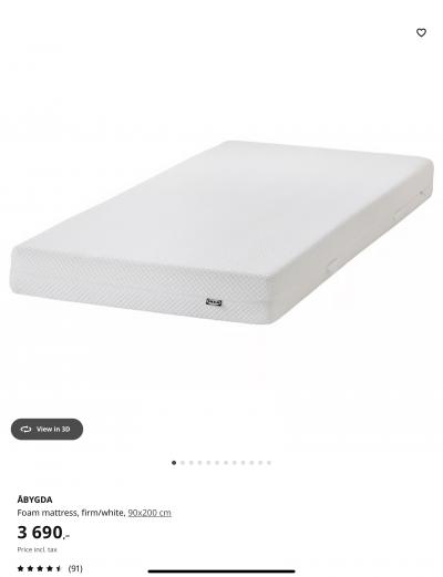 matraci IKEA 90×180 cm