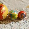 3 malé pěnové míčky