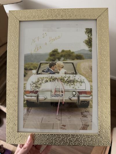 Zlatý rámeček 35x26cm