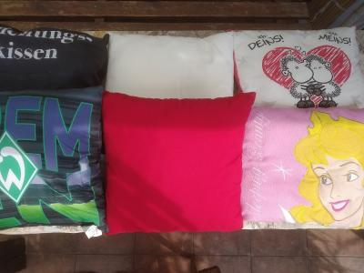 Polštáře (6 ks) s umělou výplní