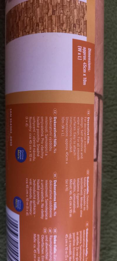 Daruji dekorativni folii z Lidlu