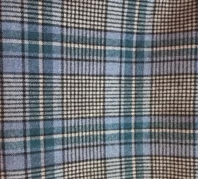 Látka modrá kostička 150x200