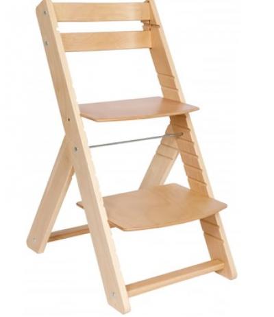 Dřevěná dětská rostoucí jídelní židlička