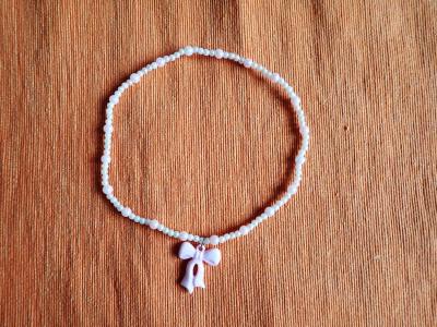 Růžový náhrdelník pro holčičky