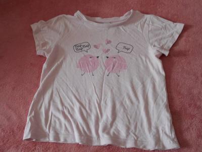 Tričko růžové 110/116