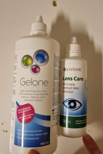 Otvorené roztoky na oční čočky