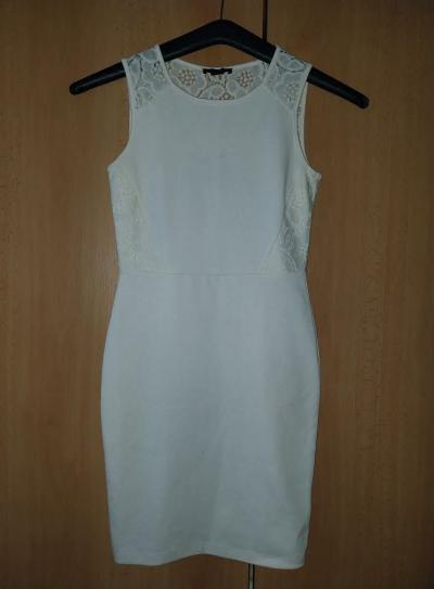 Bílé šaty velikost S