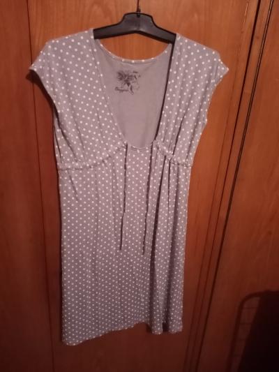 nenošené šedé šaty velmi příjemný material M