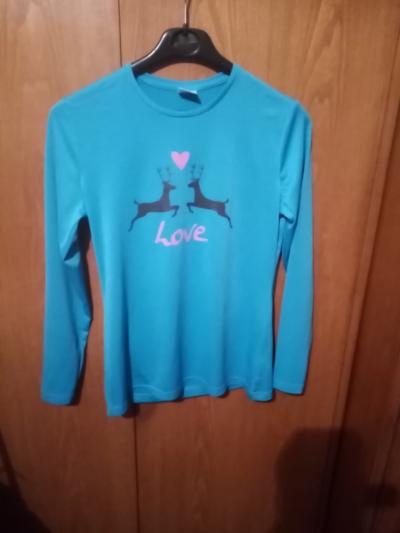 tyrkys tričko přilnavé S