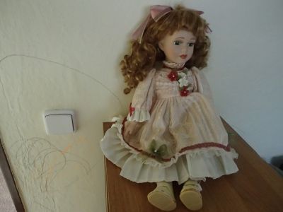 Retro "starožitná" panenka 50cm