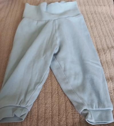 Tepláčky světle modré vel. 68