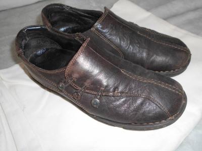 Kožené tmavě hnědé boty dámské. zn. Freemood vel. 37