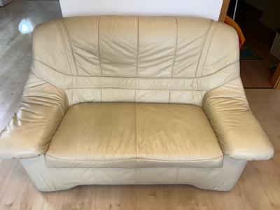 Kožená sedací souprava 3-dílná