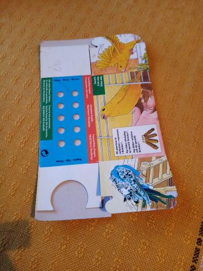 nová krabička na přenos ptáčka