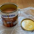 Silnovrstvou lazuru na dřevo se žlutým odstínem - cca. 2kg
