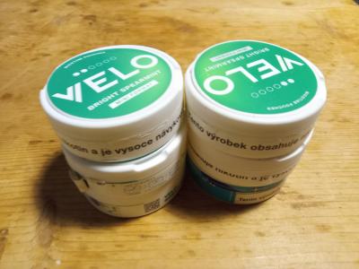 VELO Krabičky od nikotinových polštářků