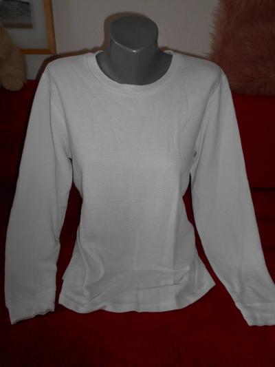 Triko dlouhý rukáv, bílé zn. FSBN regular fit vel S