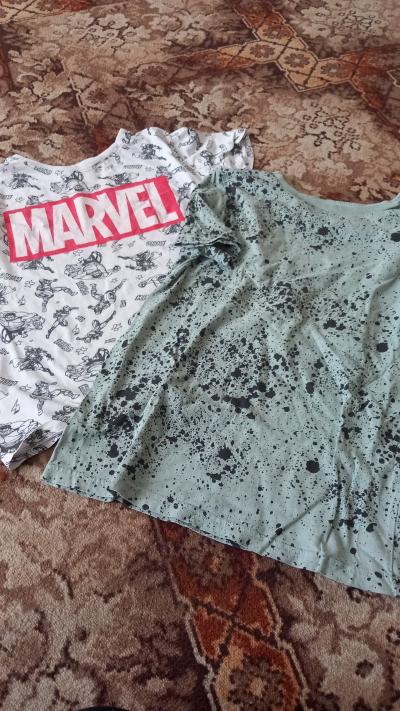 Trika 2x chlapecká velikost 140