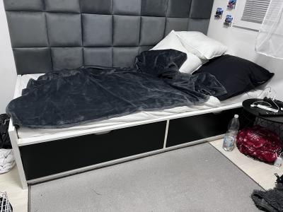 Postel Ikea Flaxa 90x200 cm vč. roštu a matrace