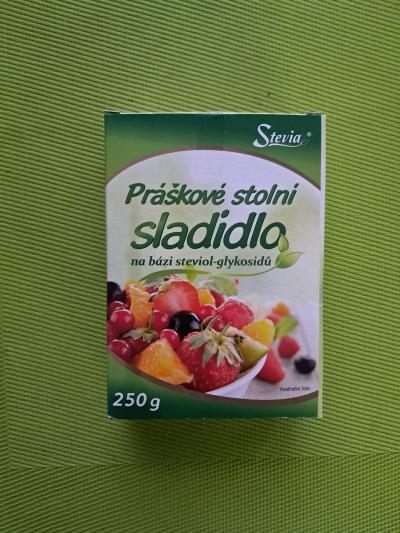 Práškové stolní sladidlo, po datu expirace