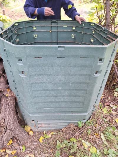 komposter zelený plastový