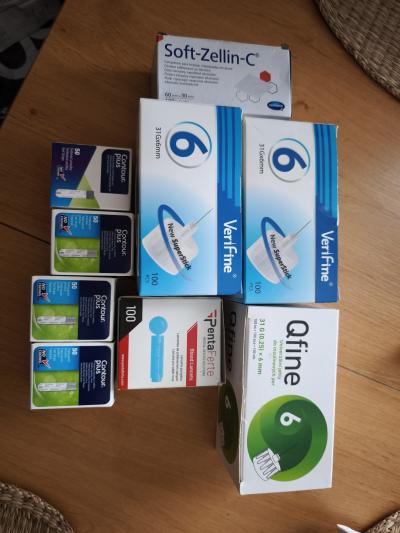 Proužky do glukometru a jehly (pro cukrovkáře)