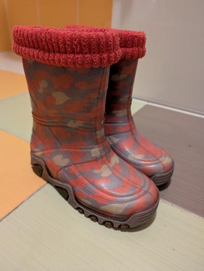 Dívčí zateplené holínky Demar, vel. 28 - 29