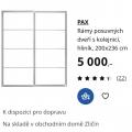 Posuvné skleněné dveře pro skříň IKEA PAX