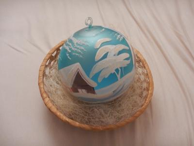 Vánoční baňka velká i s košíčkem