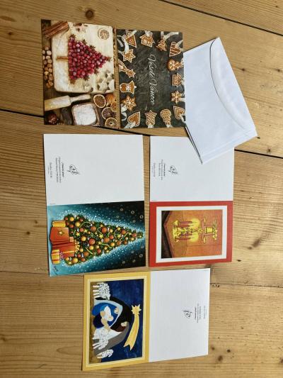 vánoční přání a pohledy