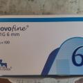 jehly do inzulínového pera NovoFine 0,25x6mm
