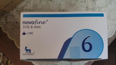 jehly do inzulínového pera NovoFine 0,25x6mm