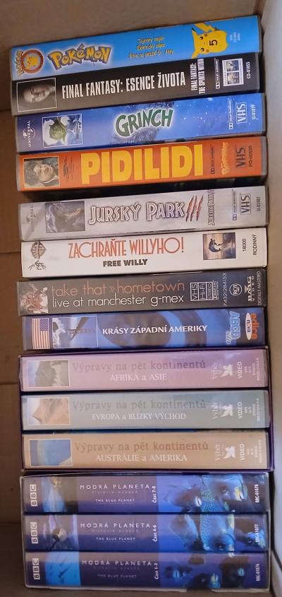 Krabice plná VHS
