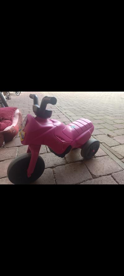 Dětské odrážedlo motorka růžová
