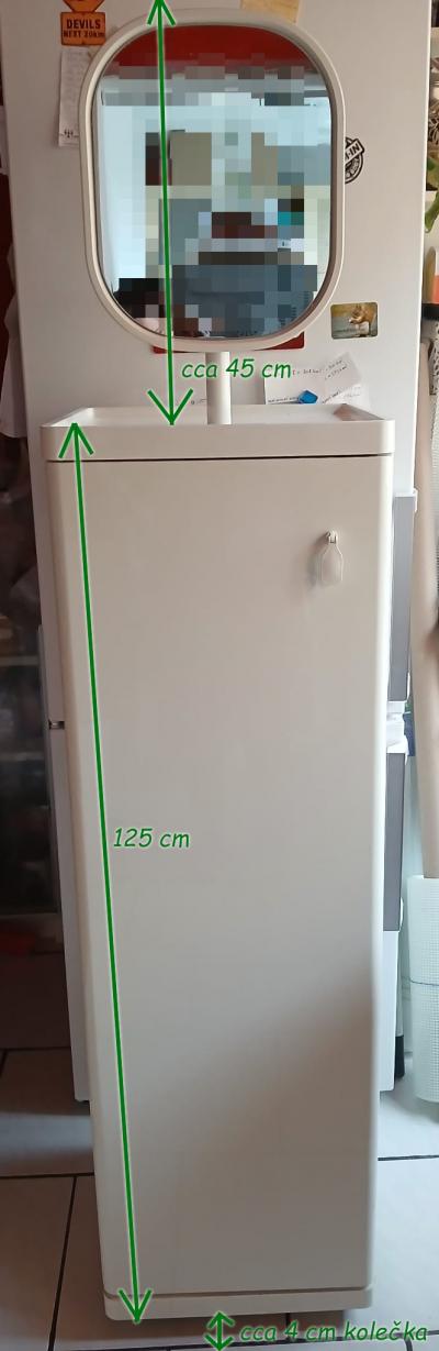 Volně stojící skříňka na šperky