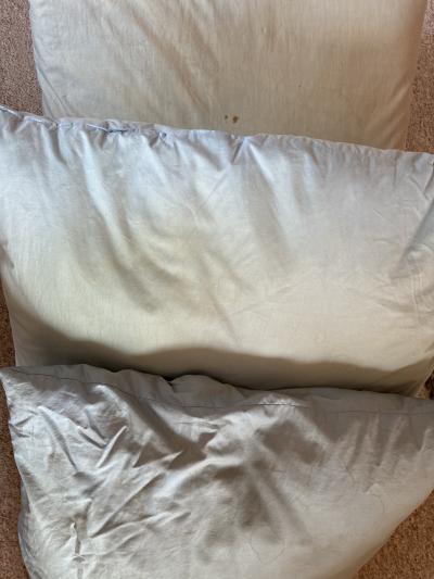 3x péřový polštář