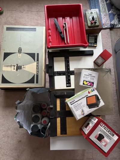 Kompletní set do temné komory – zvětšovák Meopta Opemus III