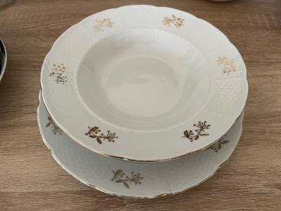 Sada hluboký a mělký talíř