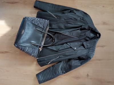 Bunda a kabelka na přešítí