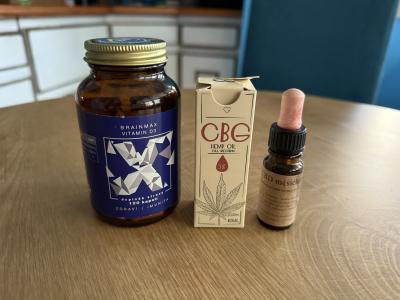 CBD, CBG, vitamín D3