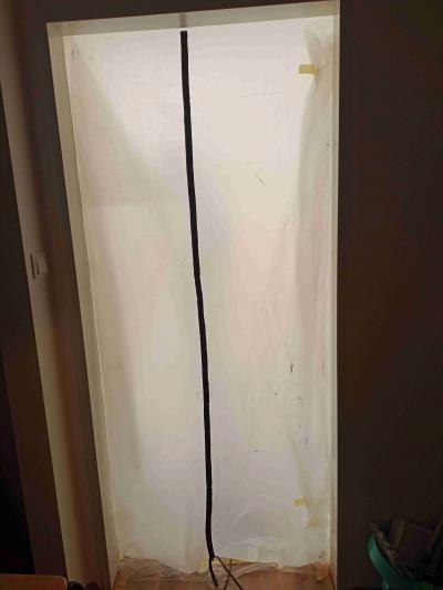 Foliové malířské/stavební dveře se zipem