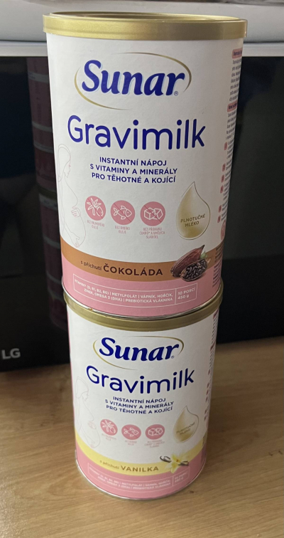 Sunar Gravimilk vanilka a cokolada