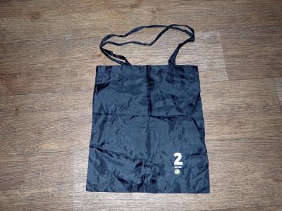 Černá silonová taška 38x42 cm