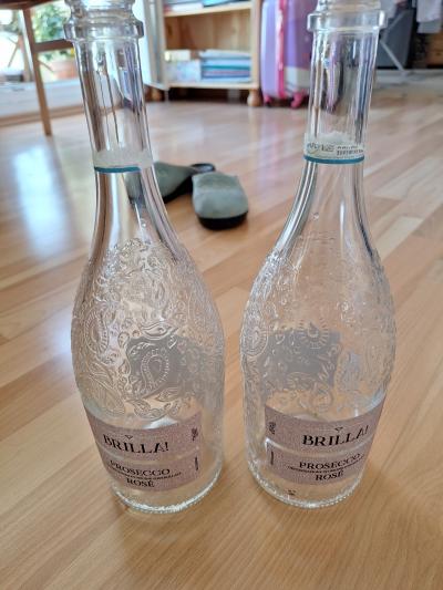 2 sklene lahve 750 ml