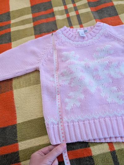 Dívčí svetr Snoopy vel. 110/116