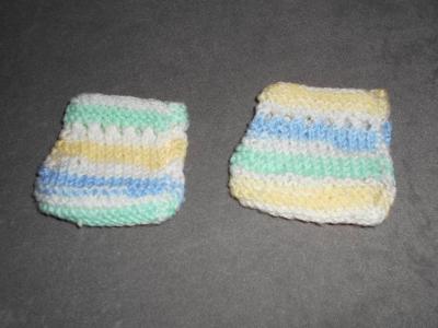 Kojenecké botičky/ťapičky pletené,