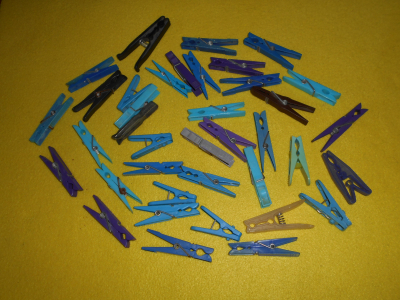 Kolíčky na prádlo modré