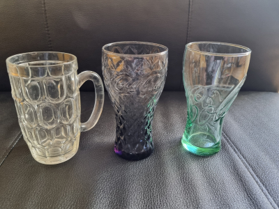 3 skleničky (cca 3 dcl)